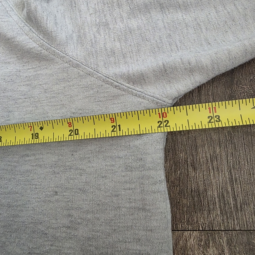 Champagne Gang Long Sleeve Jersey Sweatshirt Henley Wild Fox Grey Bridesmaid Y2k - Picture 7 of 9